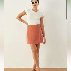 NWT ADAY terracotta courtside wrap skirt sz L